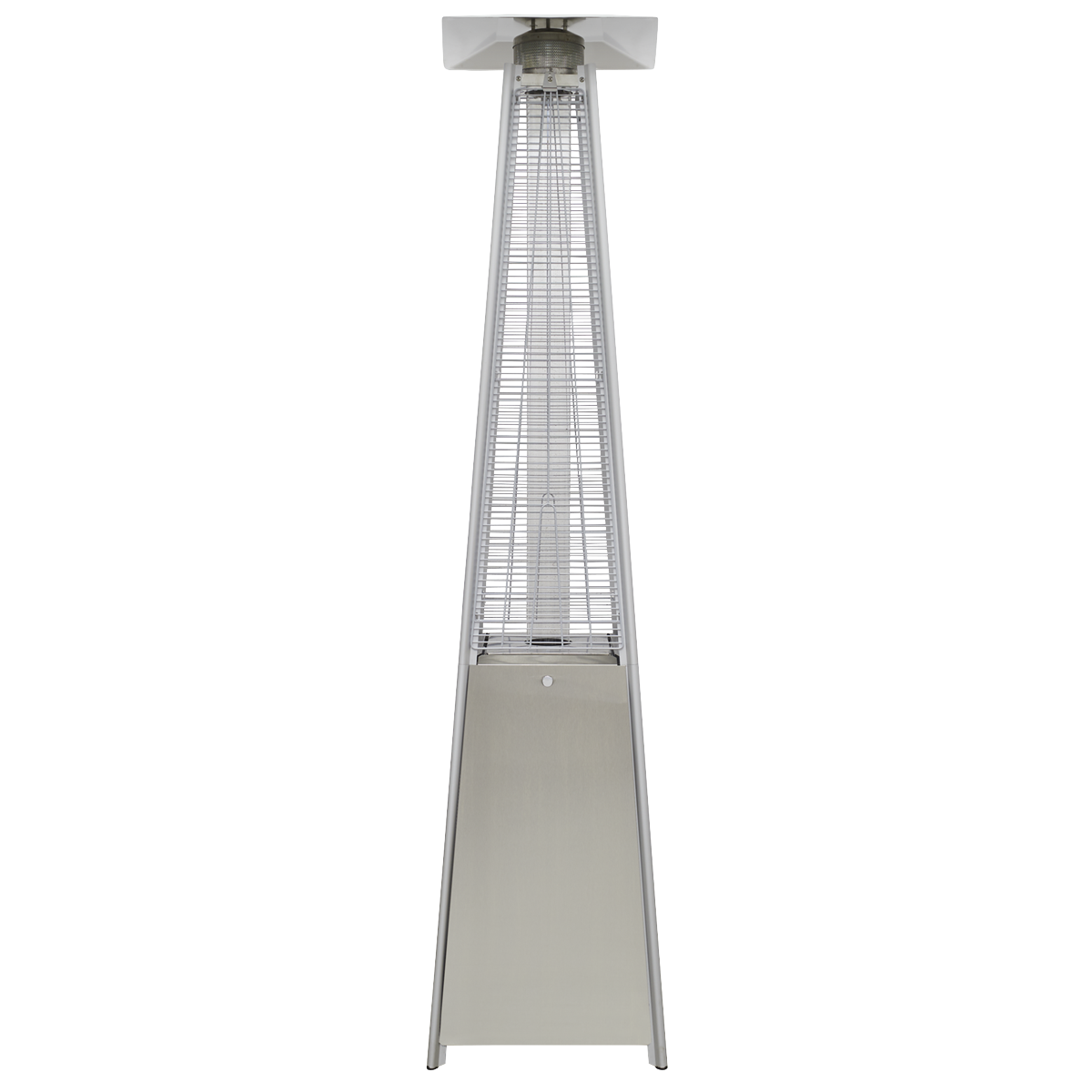 Dellonda Pyramid Gas Patio Heater 13kW Commercial/Garden Use, Stainless Steel - DG99