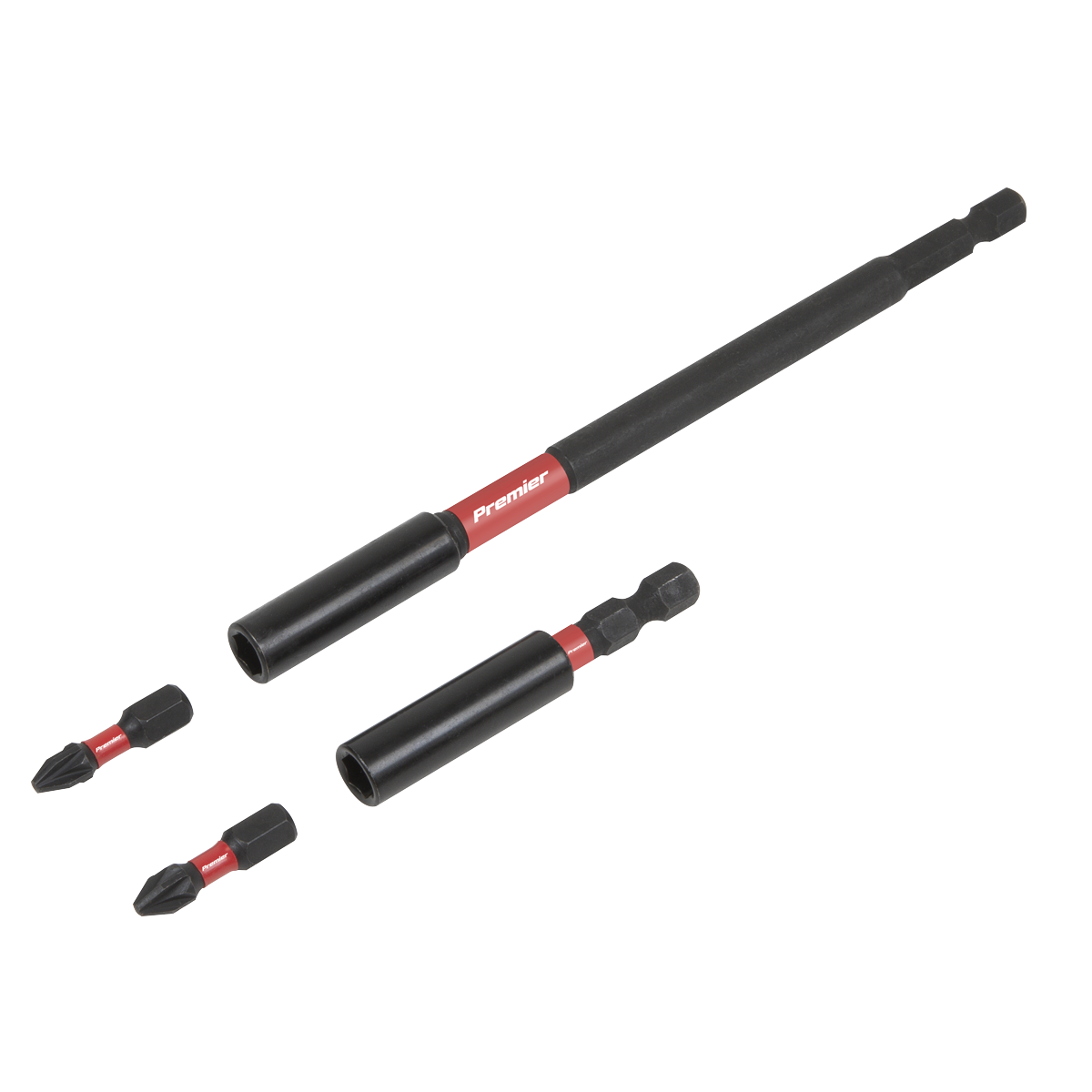 Premier AK8276 4pc Impact Grade Power Tool Bit Holder Set