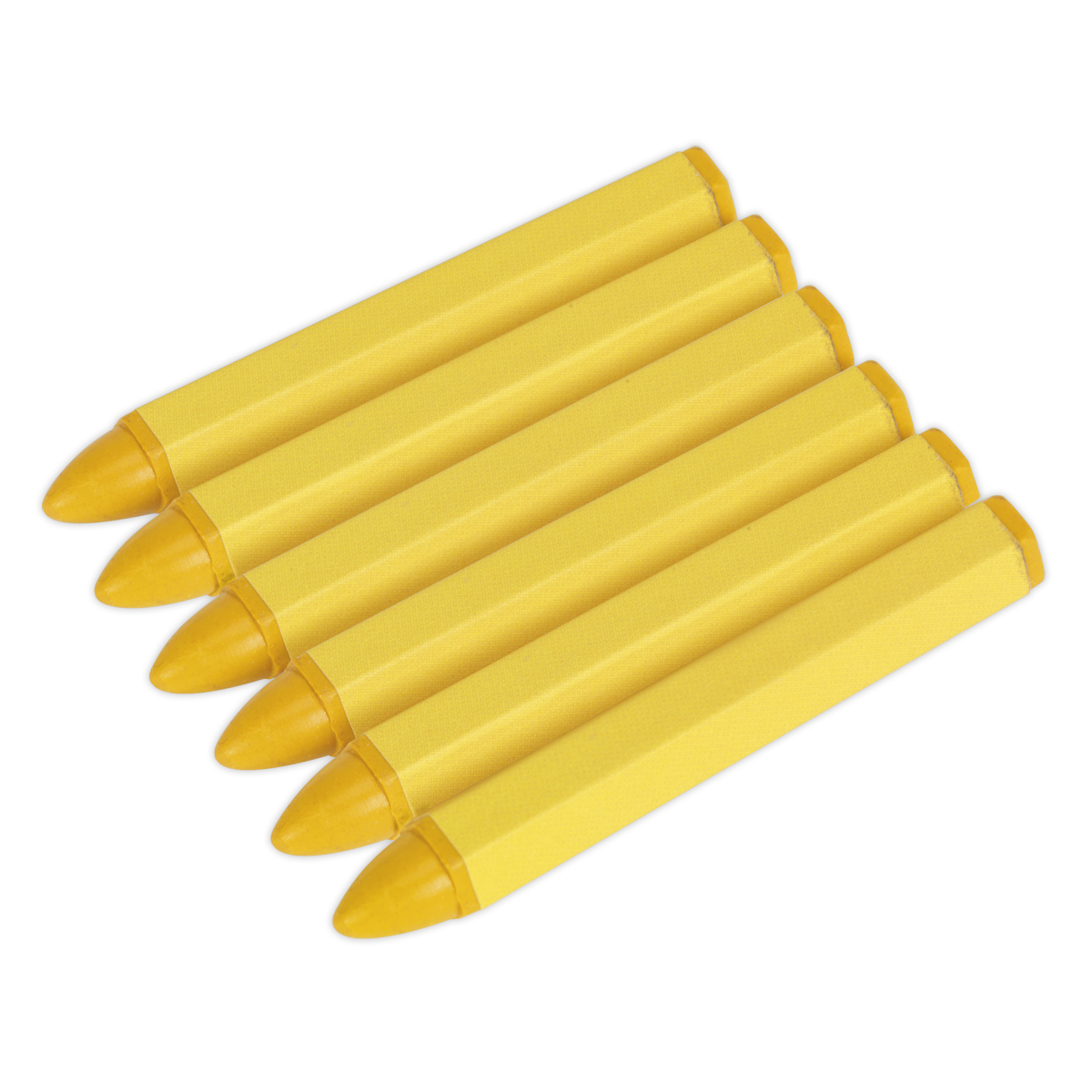Sealey TST14 Yellow Tyre Marking Crayon - Pack of 6
