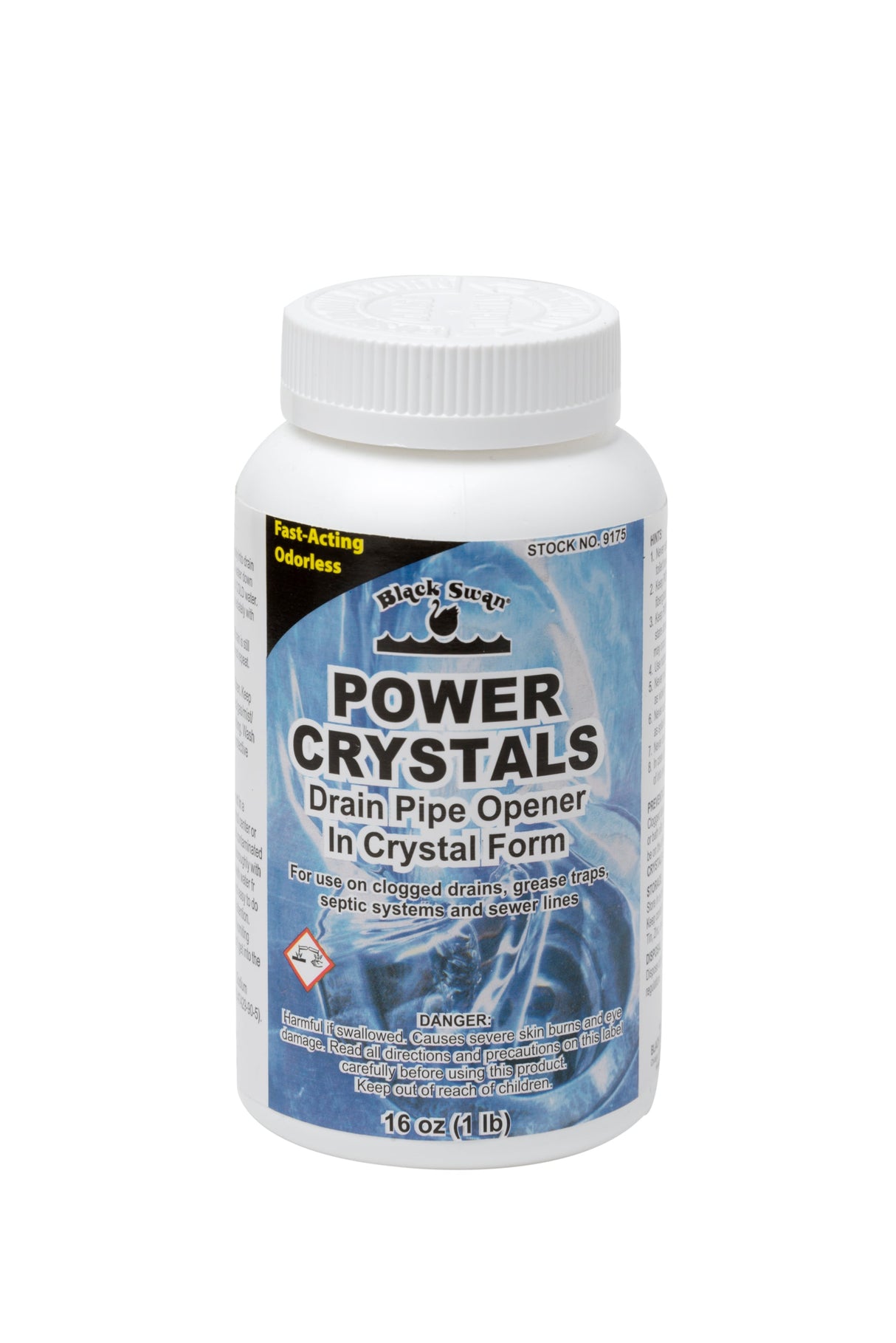 Black Swan Powder Crystal Drain Cleaner 1Lb - PCDC