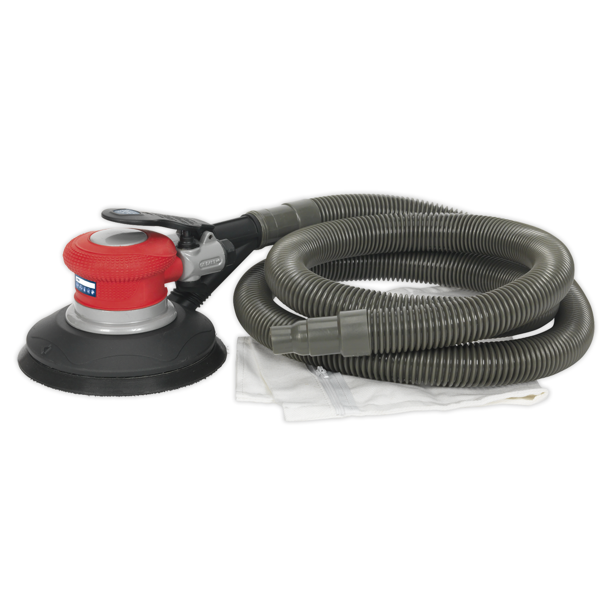 Sealey GSA06 Air Palm Random Orbital Sander Ø150mm Dust-Free Self-Contained