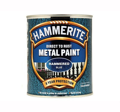 Hammerite Direct to Rust Hammered Finish Paint - HMMHFBL250 - Hammerite - Trade Counter Direct