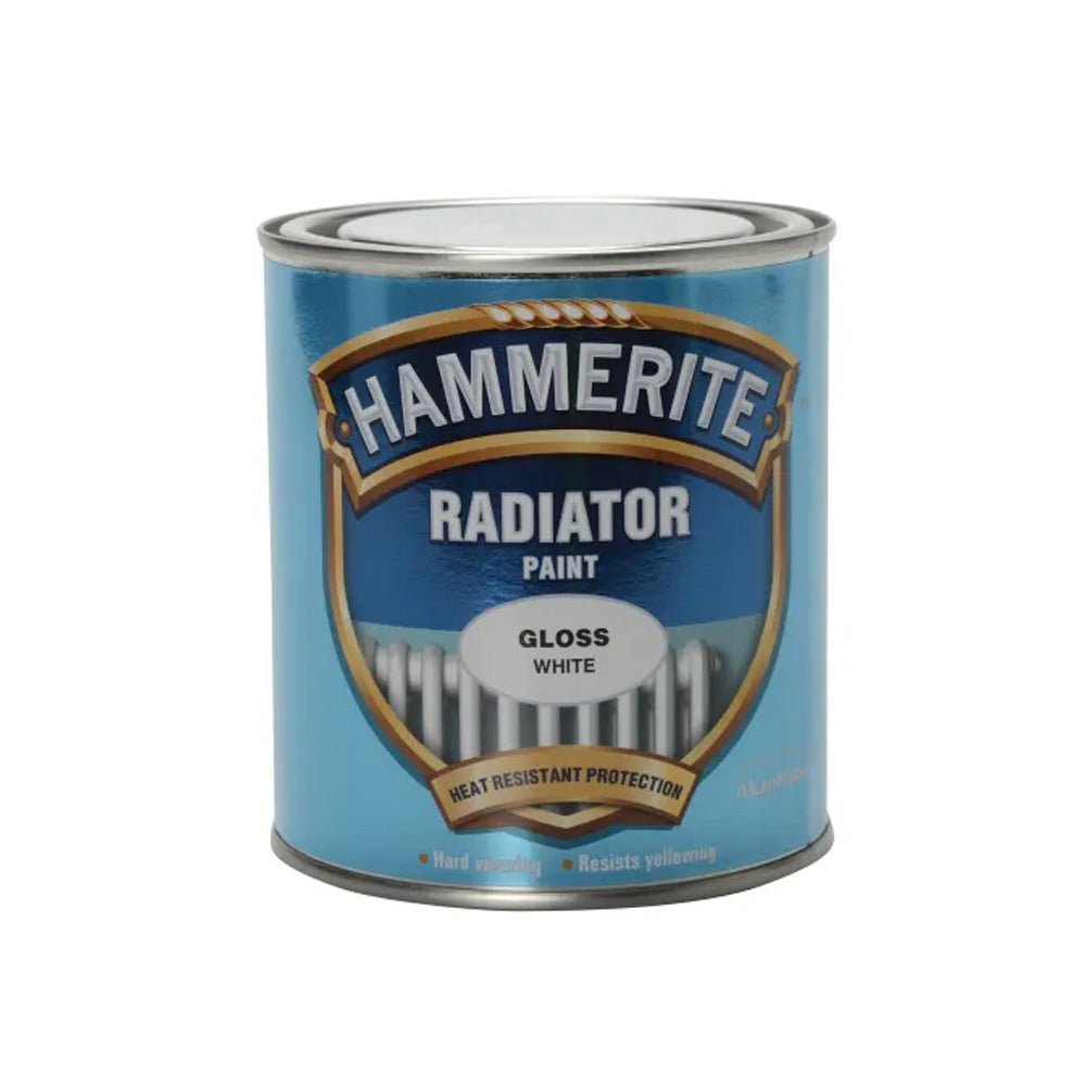 Hammerite Radiator Paint - White, Gloss or Satin - HMMREG500 - Hammerite - Trade Counter Direct