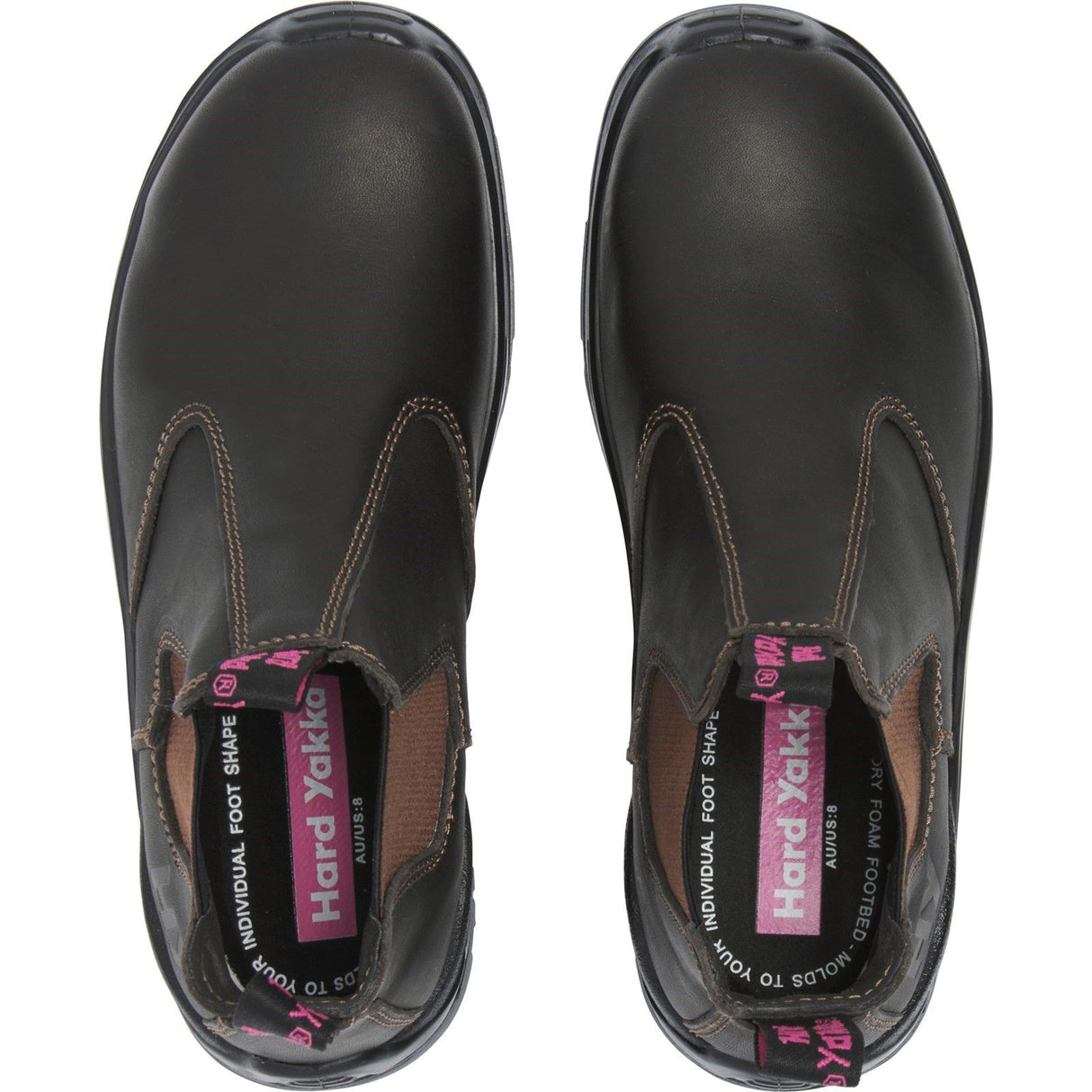 Hard Yakka Banjo Elastic Gusset Safety Boot - Brown (Y60253 - BROWN - 065) - 34697-59353-01 - Hard Yakka - Trade Counter Direct