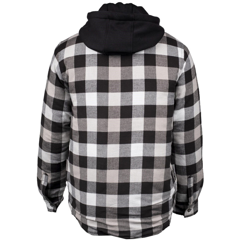 Hard Yakka Quilted Flannel Shacket - Grey (G06690 - GRY - Med) - 34701-59358-03 - Hard Yakka - Trade Counter Direct