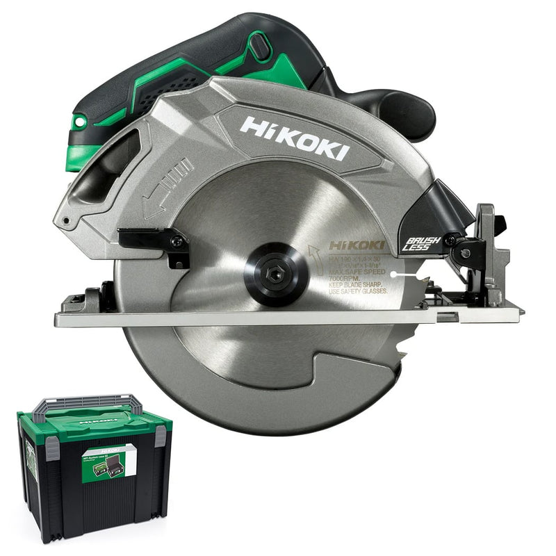 HiKOKI C1807DAW2Z 18V Cordless Brushless 190mm Circular Saw Body Only - With Case - C1807DAW2Z - HiKOKI / Hitachi Power Tools UK - Trade Counter Direct