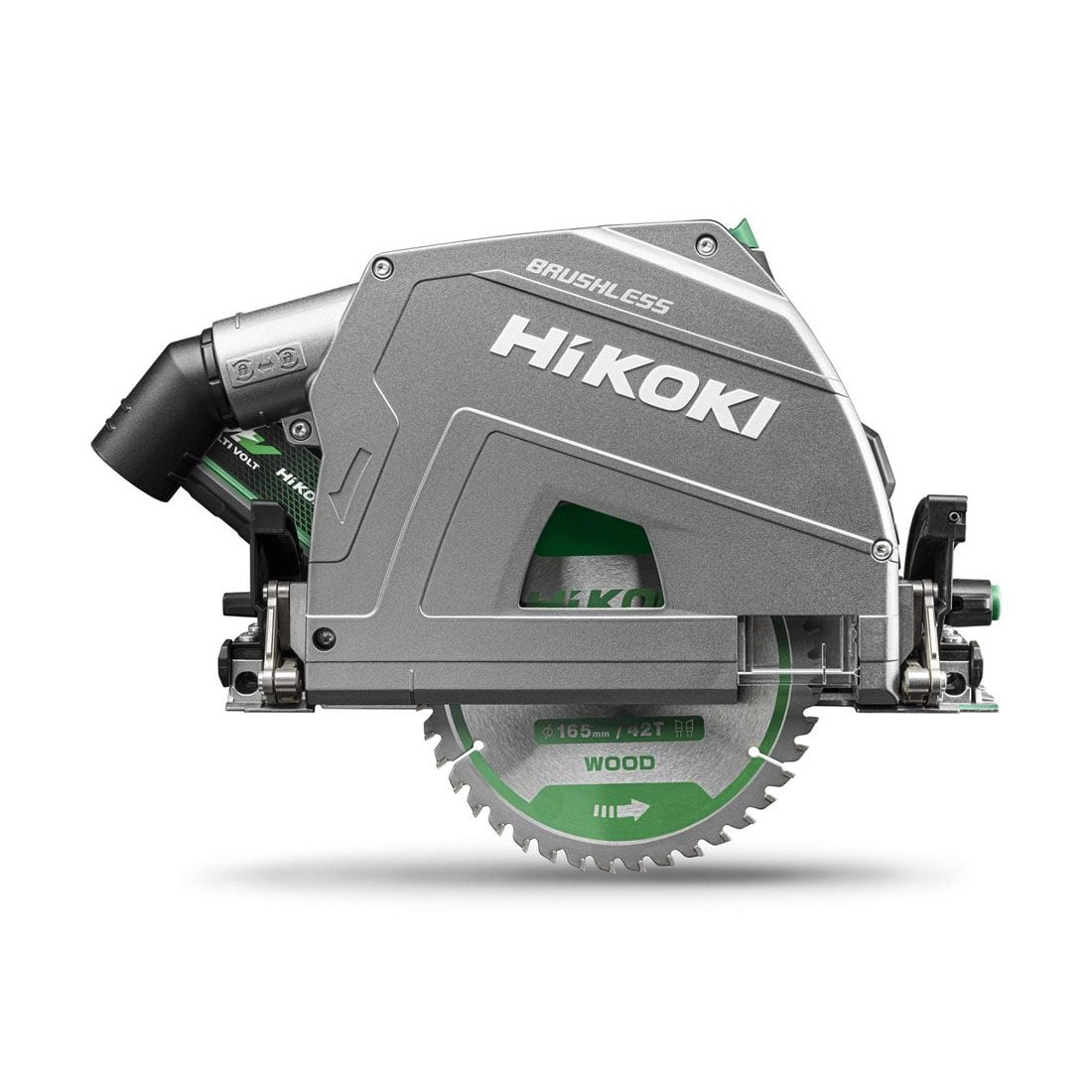 Hikoki C3606DPAJVZ 36V MultiVolt Plunge Cut Saw 165mm 2 x 4/8Ah Battery Kit - C3606DPAJVZ - HiKOKI / Hitachi Power Tools UK - Trade Counter Direct