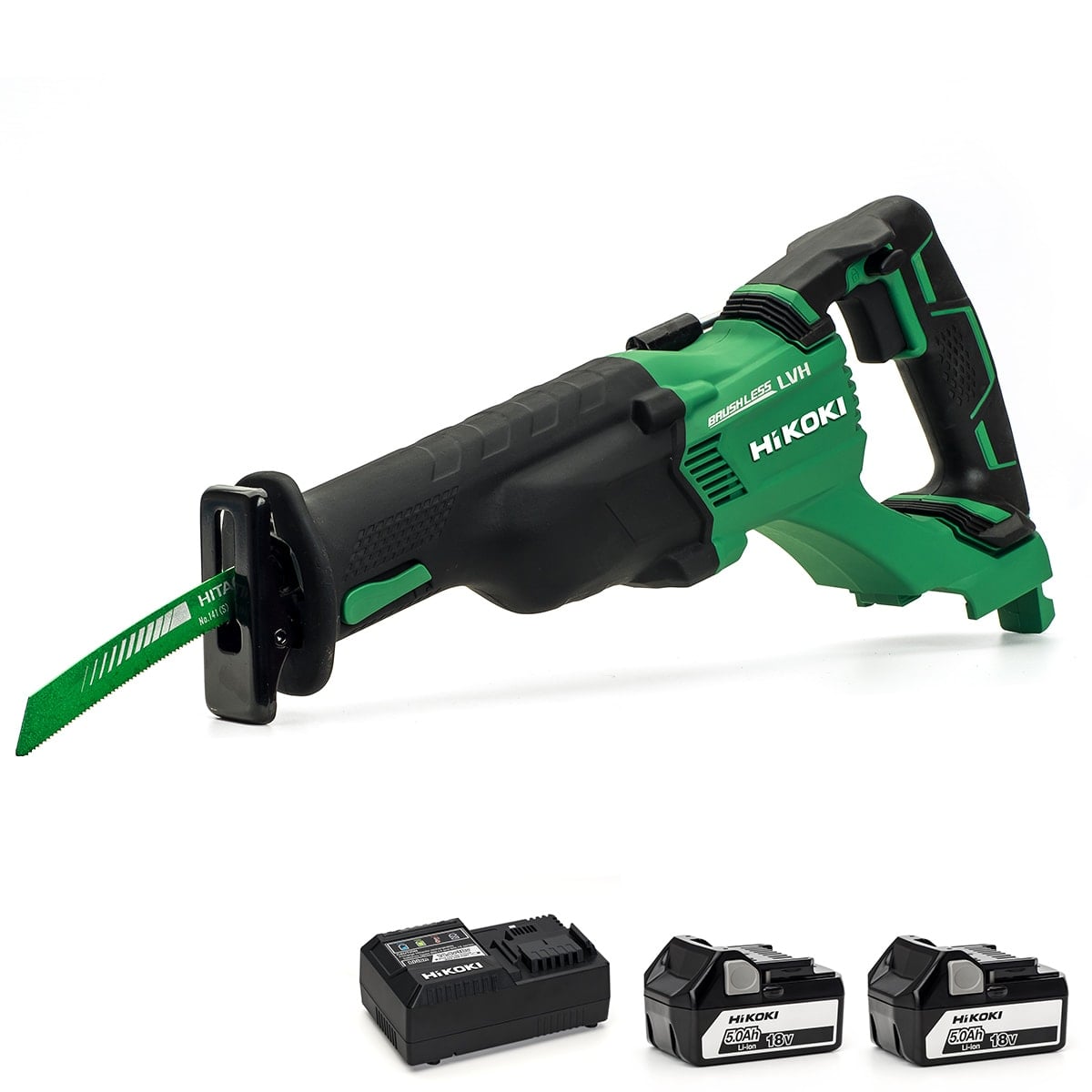 Hikoki CR18DBL/JJ 18V Cordless Brushless Reciprocating Saw - 2 X 5.0Ah - CR18DBL/JJ - CR18DBL/JJ - HiKOKI / Hitachi Power Tools UK - Trade Counter Direct