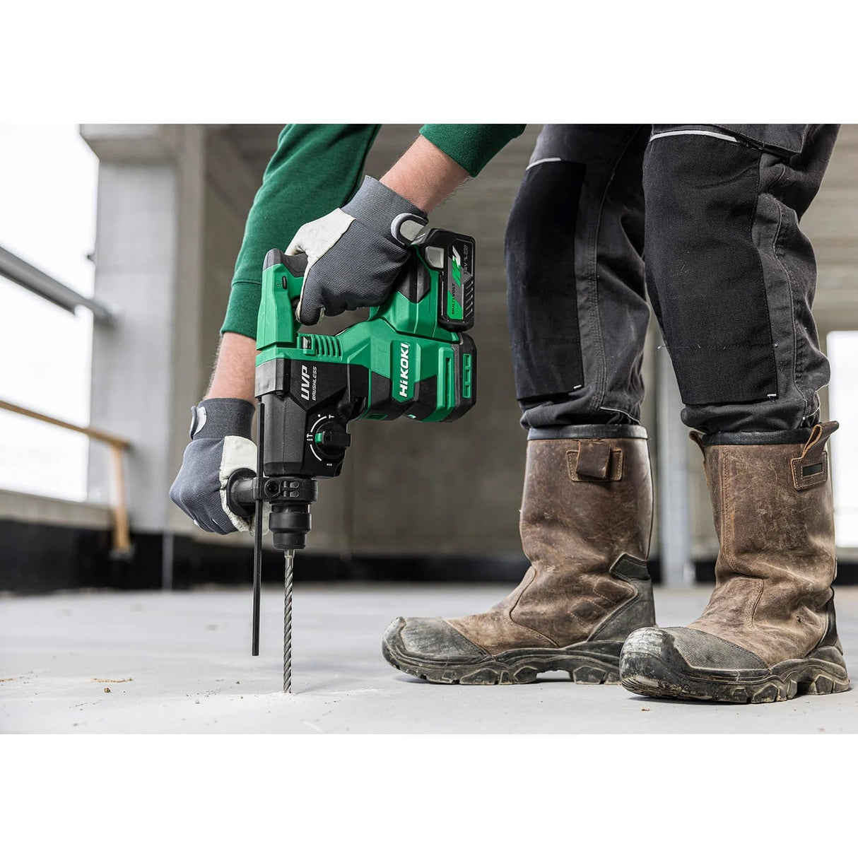 HiKOKI DH3628DAW2Z 36V Cordless Rotary Hammer, Quick release, 3.2J - Body Only - DH3628DAW2Z - HiKOKI / Hitachi Power Tools UK - Trade Counter Direct