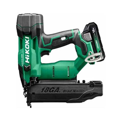 HiKOKI NT1850DFJXZ 18V Cordless 18 Gauge Brad Nailer Kit with 2 x 2.0Ah Battery & Charger - NT1850DFJXZ - HiKOKI / Hitachi Power Tools UK - Trade Counter Direct