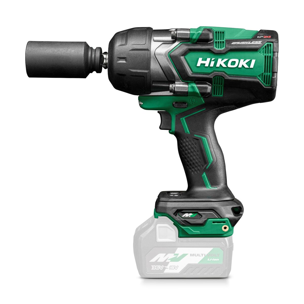 Hikoki WR36DGW2Z 36V Multivolt Cordless Impact Wrench 1/2" - WR36DGW2Z - HiKOKI / Hitachi Power Tools UK - Trade Counter Direct