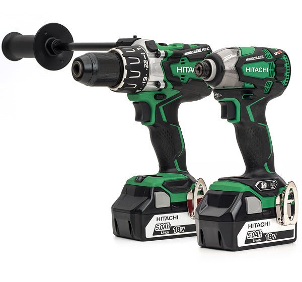 HiKOKI/Hitachi KC18DPL2/JP Brushless Combi Drill and Impact Driver 2 x 5ah - KC18DPL2/JP - HiKOKI / Hitachi Power Tools UK - Trade Counter Direct