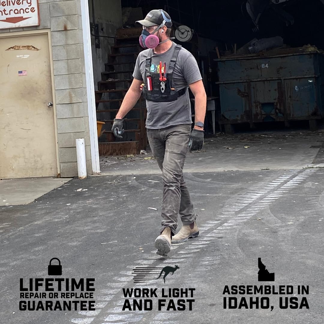 Holstery Chest Rig - CHST - MODRIG - GRY Modular Chest Rig - One Size - CHST-MODRIG-GRY - Holstery - Trade Counter Direct