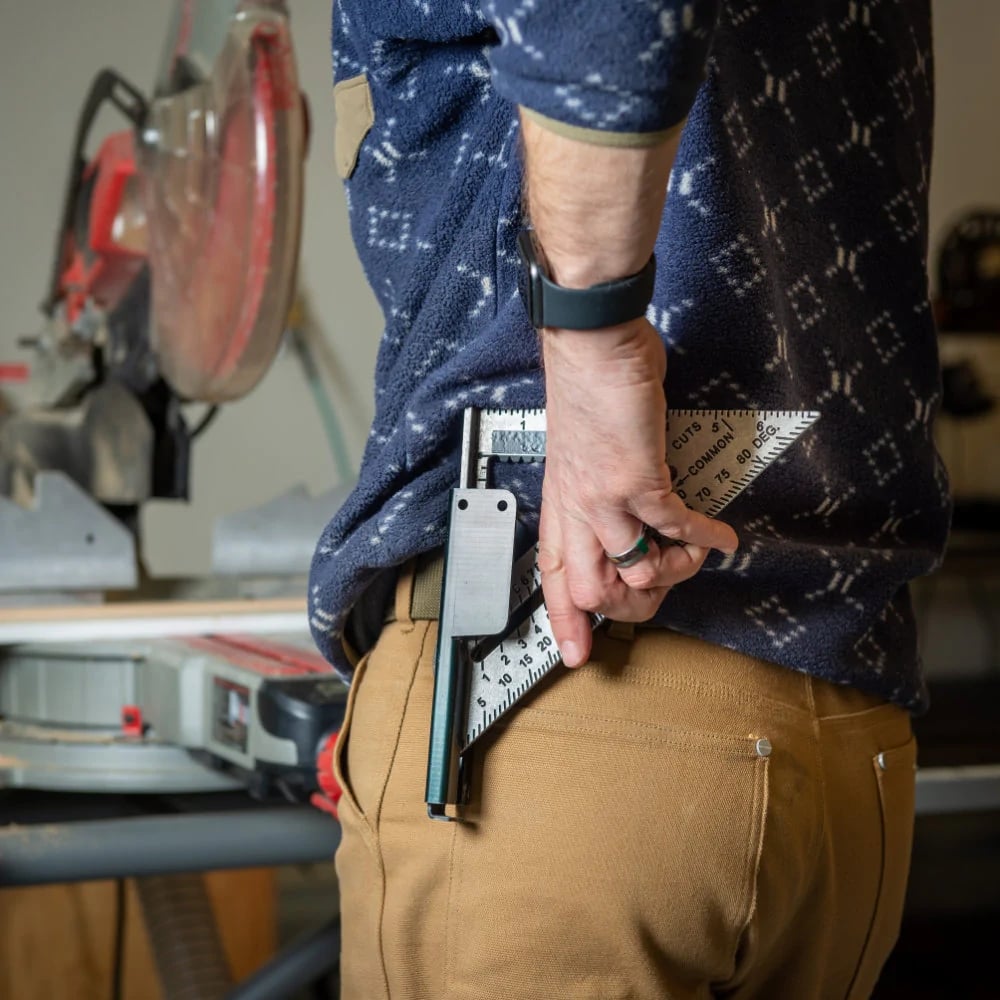 Holstery HLSTR - SQUARE - PRO SquareMaster Pro Clip - On Tactical Rafter Square Holder - HLSTR-SQUARE-PRO - Holstery - Trade Counter Direct