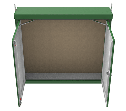 IC18 GRP Kiosk - 2000 X 1750 X 550mm - D17 - IS5046 - Mitras - Trade Counter Direct