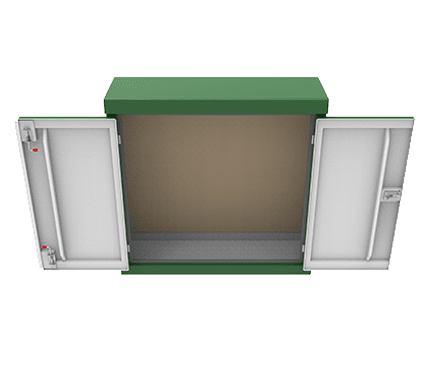 IC8 GRP Kiosk - 1250 X 1250 X 450mm - D12 - IS5042 - Mitras - Trade Counter Direct