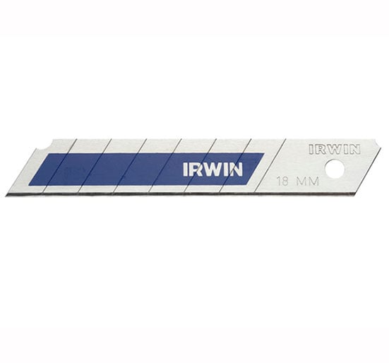 Irwin 18mm Blue Snap Off Blades - Pack of 5 - IRW10507102 - Irwin - Trade Counter Direct