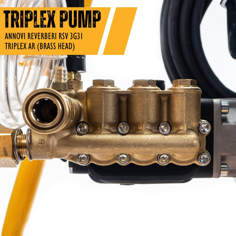JCB 224CC 3100PSI Petrol Pressure Washer AR Triplex Pump - JCB-PW7532P - Hyundai - Trade Counter Direct