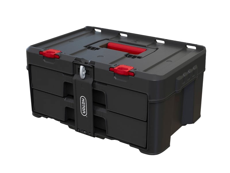 Keter Stack N Roll 2 - Drawer Unit - Durable, Customizable Storage with Full Drawer Opening - KETSNR2DU - Keter Plastics UK - Trade Counter Direct