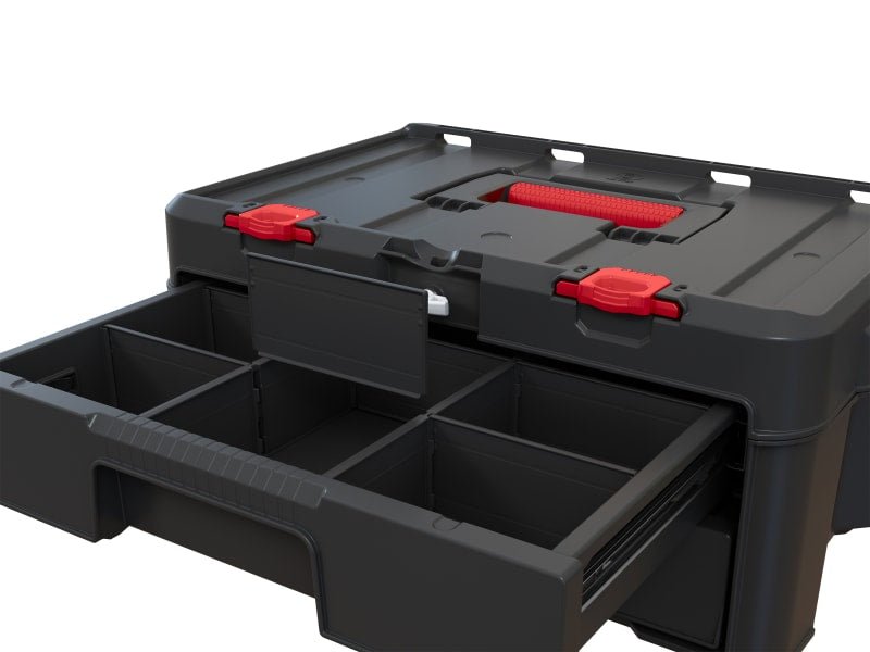 Keter Stack N Roll 2 - Drawer Unit - Durable, Customizable Storage with Full Drawer Opening - KETSNR2DU - Keter Plastics UK - Trade Counter Direct