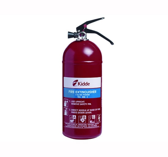 Kidde Multi Purpose 2.0kg ABC Fire Extinguisher - Fire Extinguisher - KIDKSPD2G - Kidde - Trade Counter Direct