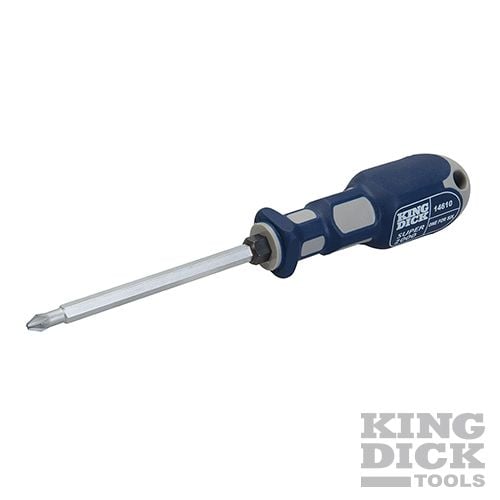 King Dick 1 - for - 6 Screwdriver 100mm PZ1, PZ2, PZ3 and PH1, PH2, PH3 - 14610 - 14610 - King Dick - Trade Counter Direct