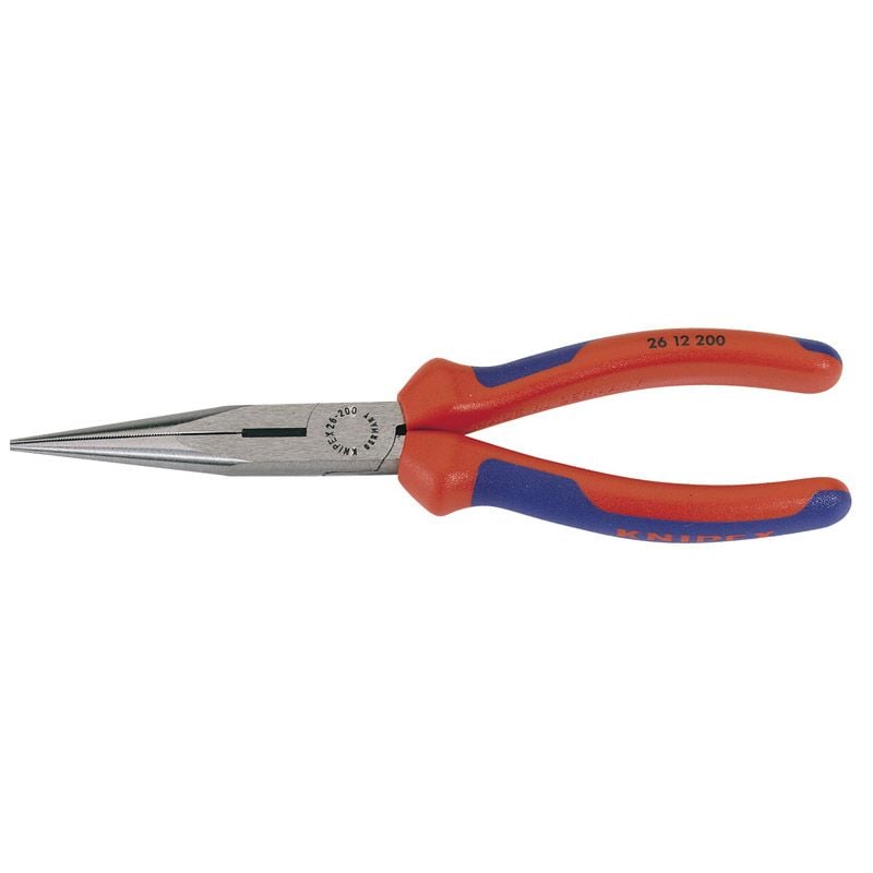 Knipex 26 12 200 SBE 26 12 200 SBE Long Nose Pliers with Heavy Duty Handles, 200mm - (55580) - DR-55580 - Draper - Trade Counter Direct