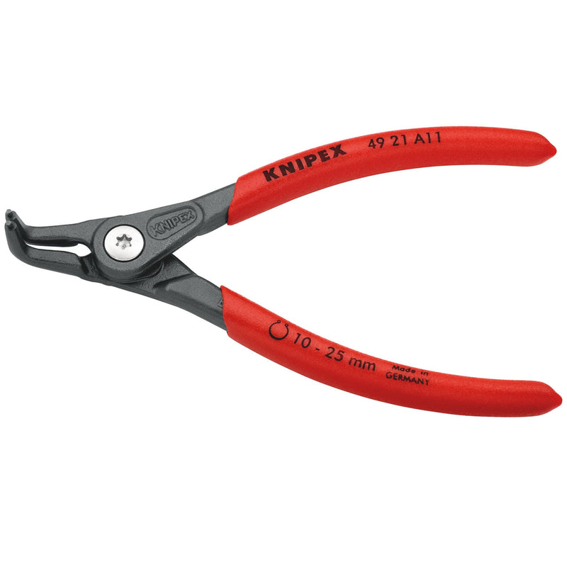 KNIPEX 49 21 A11 SB Precision Circlip Pliers For External Circlips On Shafts, 130mm - DR-75094 - KNIPEX - Trade Counter Direct