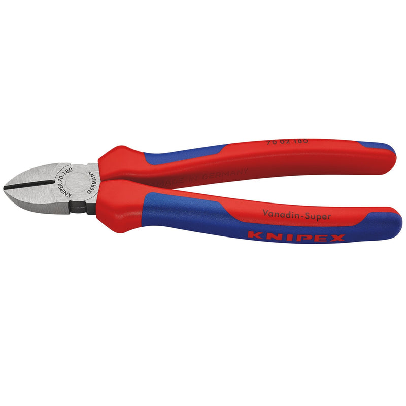 KNIPEX 70 02 180 Diagonal Cutter, 180mm - DR-18442 - KNIPEX - Trade Counter Direct