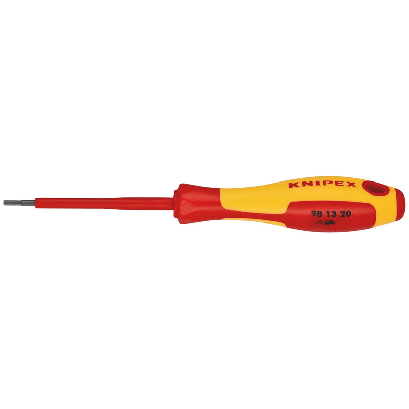 KNIPEX 98 13 20 VDE Insulated Hexagon Screwdriver, 2 x 75mm - DR-02563 - KNIPEX - Trade Counter Direct