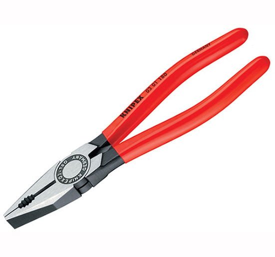 Knipex Combination Pliers PVC Grips 03 01 - KPX0301160 - Knipex - Trade Counter Direct