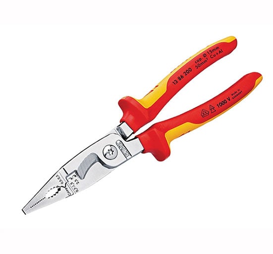 Knipex Electrical Installation VDE Pliers - KPX1386200 - Knipex - Trade Counter Direct