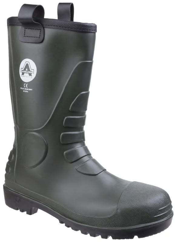 Amblers Safety FS97 PVC Rigger Safety Boot - Green (21154-33824)