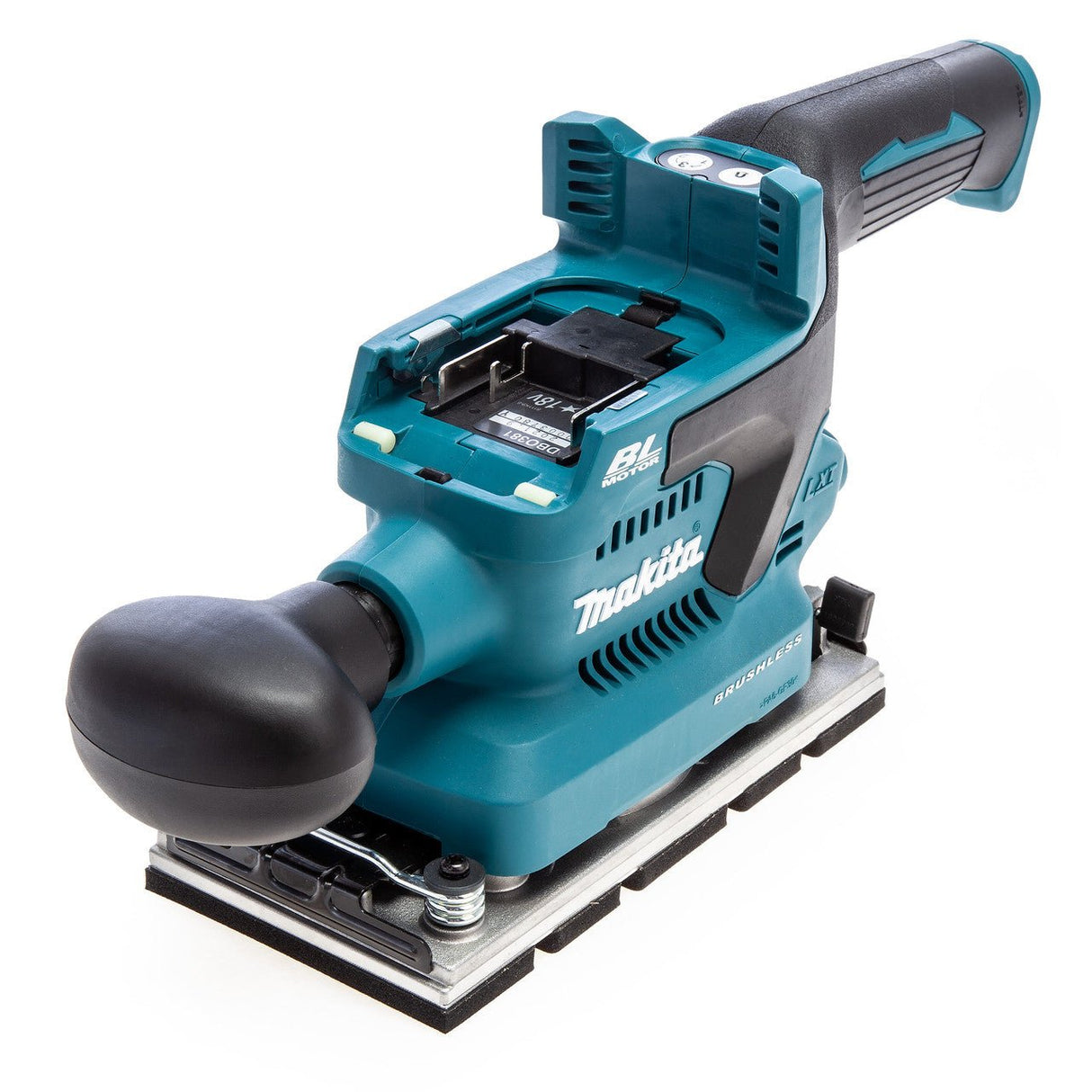 Makita 18V Brushless 1/3 SHEET AWS Finishing Sander LXT - DBO381ZU - DBO381ZU - Makita - Trade Counter Direct