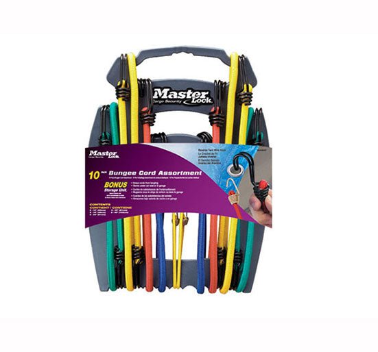 MasterLock 10 Pack Twin Wire Bungee Organiser - 10 Pack - MLK3043E - Masterlock - Trade Counter Direct