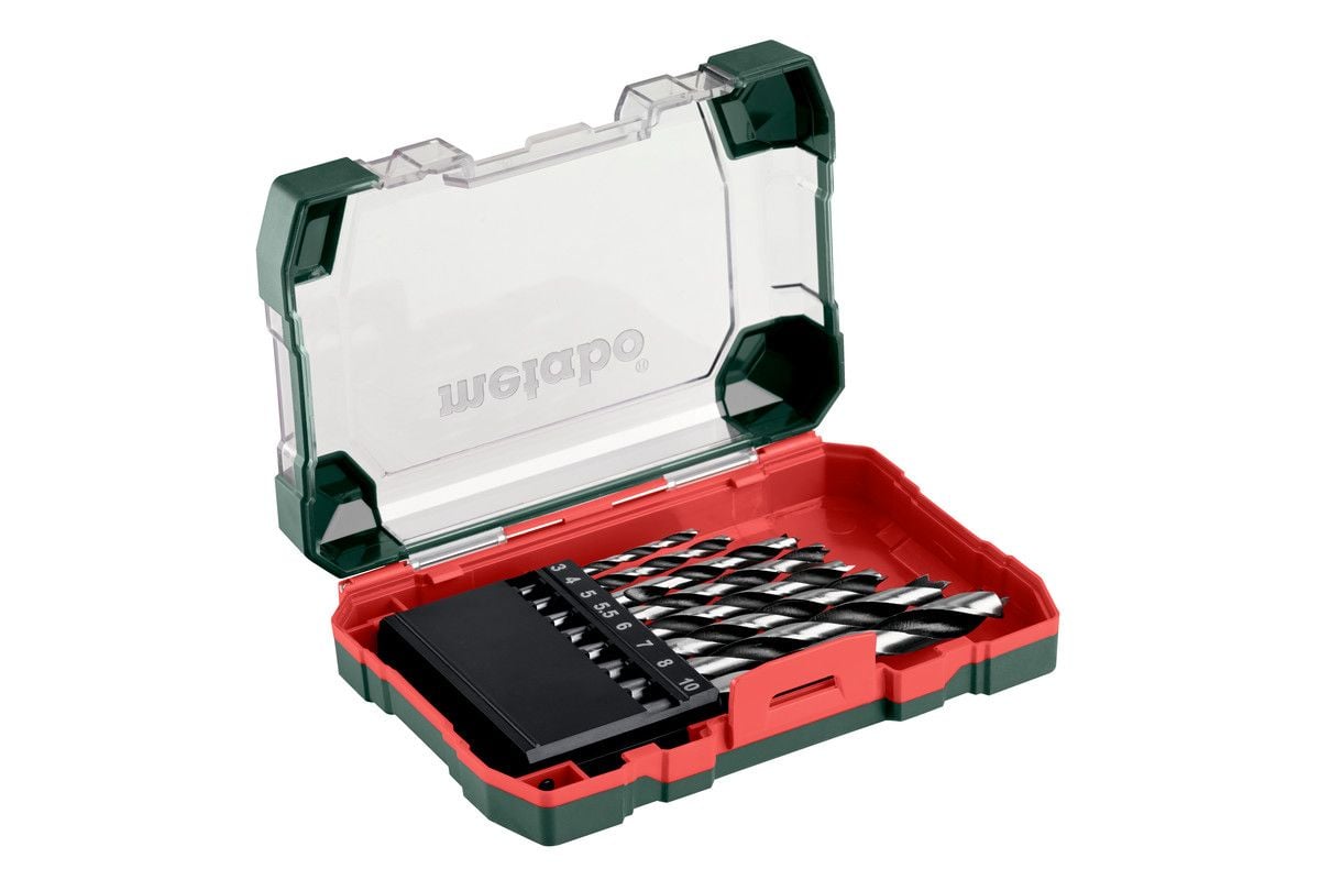 Metabo 626705000 Wood Drill Bit Storage Case, 8 Peice - 626705000 - Metabo Power Tools UK - Trade Counter Direct