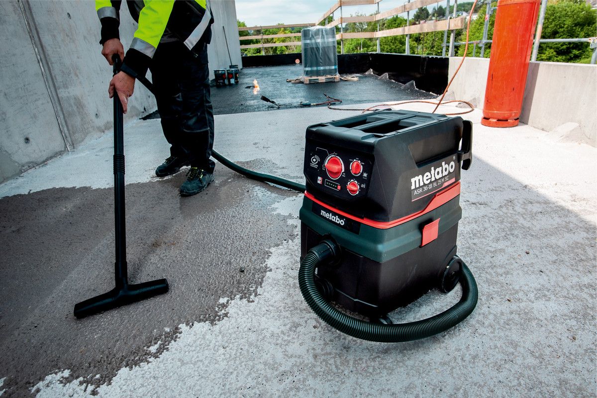 Metabo ASR36 - 18BL25MSC 36 - 18V M - Class Cordless Dust Extractor Bare Unit - 602046850 - ASR36-18BL25MSC - Metabo Power Tools UK - Trade Counter Direct