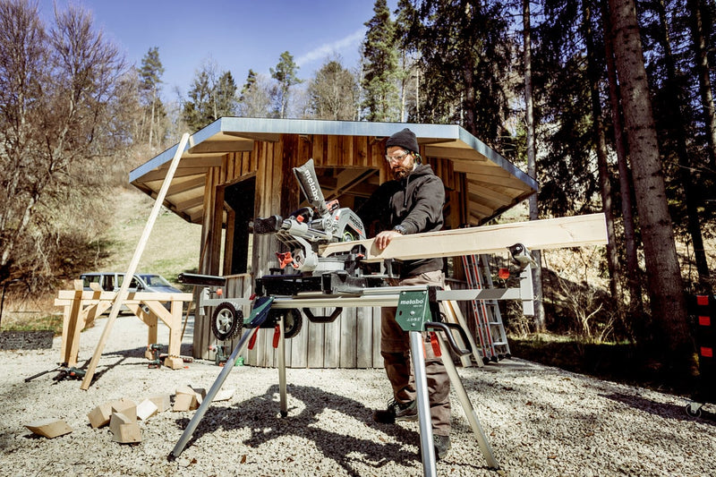 Metabo KGS 18 LTX BL 305, Brushless 12" Double bevel Cross Cut Mitre Saw, Body Only - 614305850 - 614305850 - Metabo Power Tools UK - Trade Counter Direct