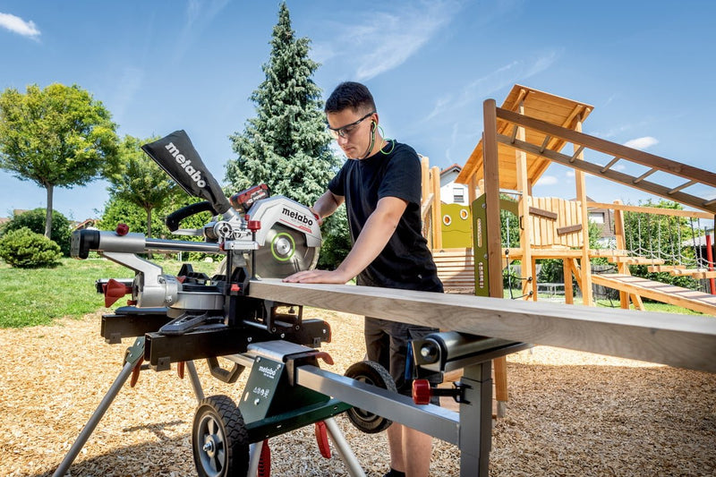 Metabo KGS 18 LTX BL 305, Brushless 12" Double bevel Cross Cut Mitre Saw, Body Only - 614305850 - 614305850 - Metabo Power Tools UK - Trade Counter Direct