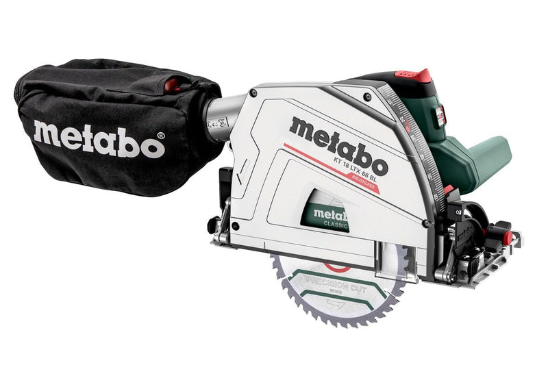 Metabo KT18LTX66BL 18V 165mm Plunge Cut Circular Saw Bare Unit + MetaBOX 601866840 - KT18LTX66BL - Metabo Power Tools UK - Trade Counter Direct