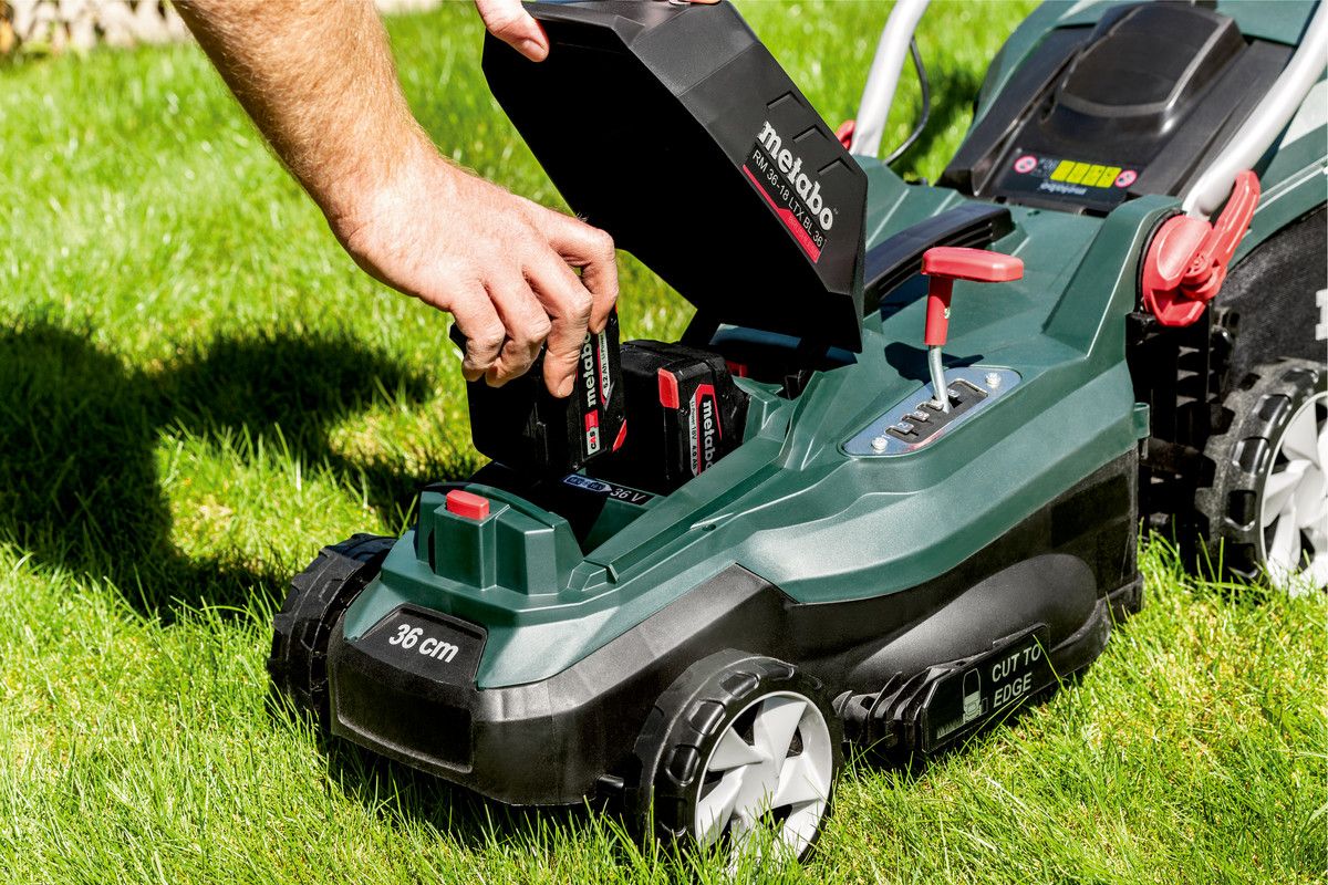 Metabo RM36 - 18LTXBL36 Brushless Lawn Mower 601716850 - RM36-18LTXBL36 - Metabo Power Tools UK - Trade Counter Direct