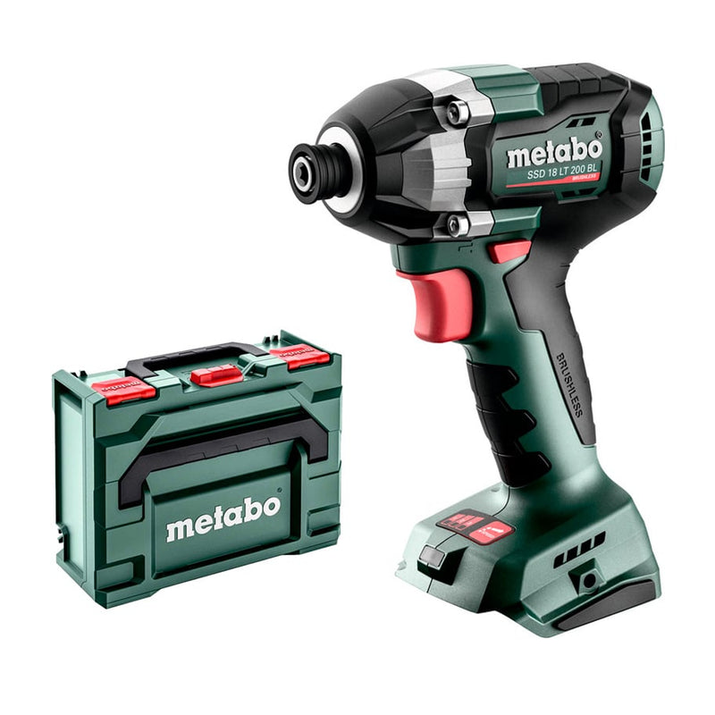 Metabo SSD 18 LT 200 BL Impact Driver with MetaBOX - 602397840 - SSD18LT200BL - Metabo Power Tools UK - Trade Counter Direct