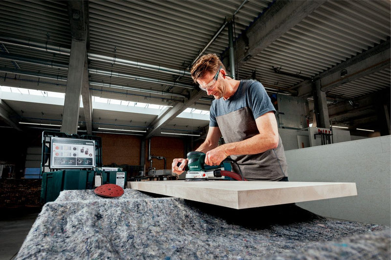 Metabo SXE450 - 240V TurboTec 350W 150mm (6") Random Orbital Sanders - 240 Volt - 600129380 - SXE450-240V - Metabo Power Tools UK - Trade Counter Direct