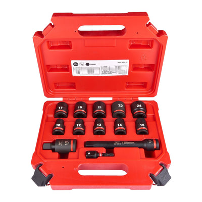 Milwaukee 1/2" Impact Socket Sets II - 4932480456 - Milwaukee Tools UK - Trade Counter Direct