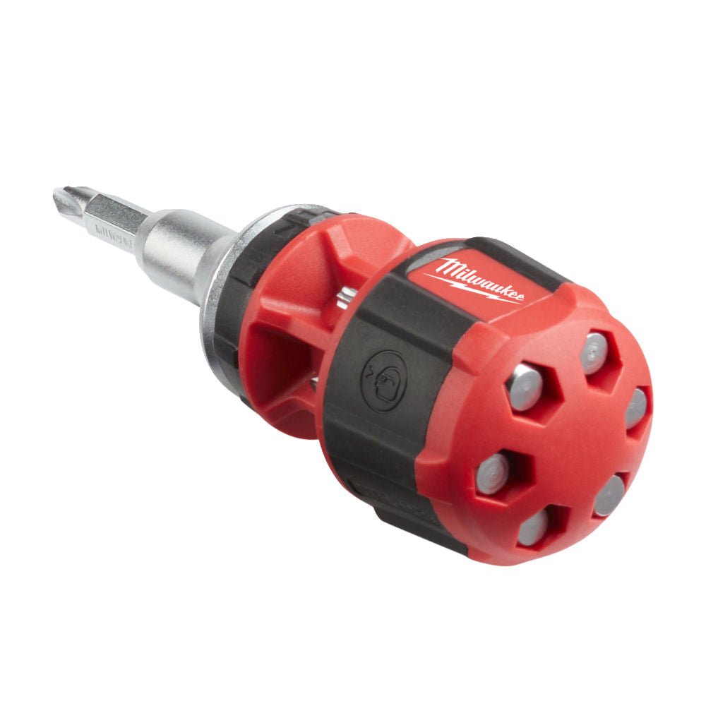Milwaukee 4932471868 8 In 1 Compact Ratcheting Multi - Bit Screwdriver - 4932471868 - Milwaukee Tools UK - Trade Counter Direct