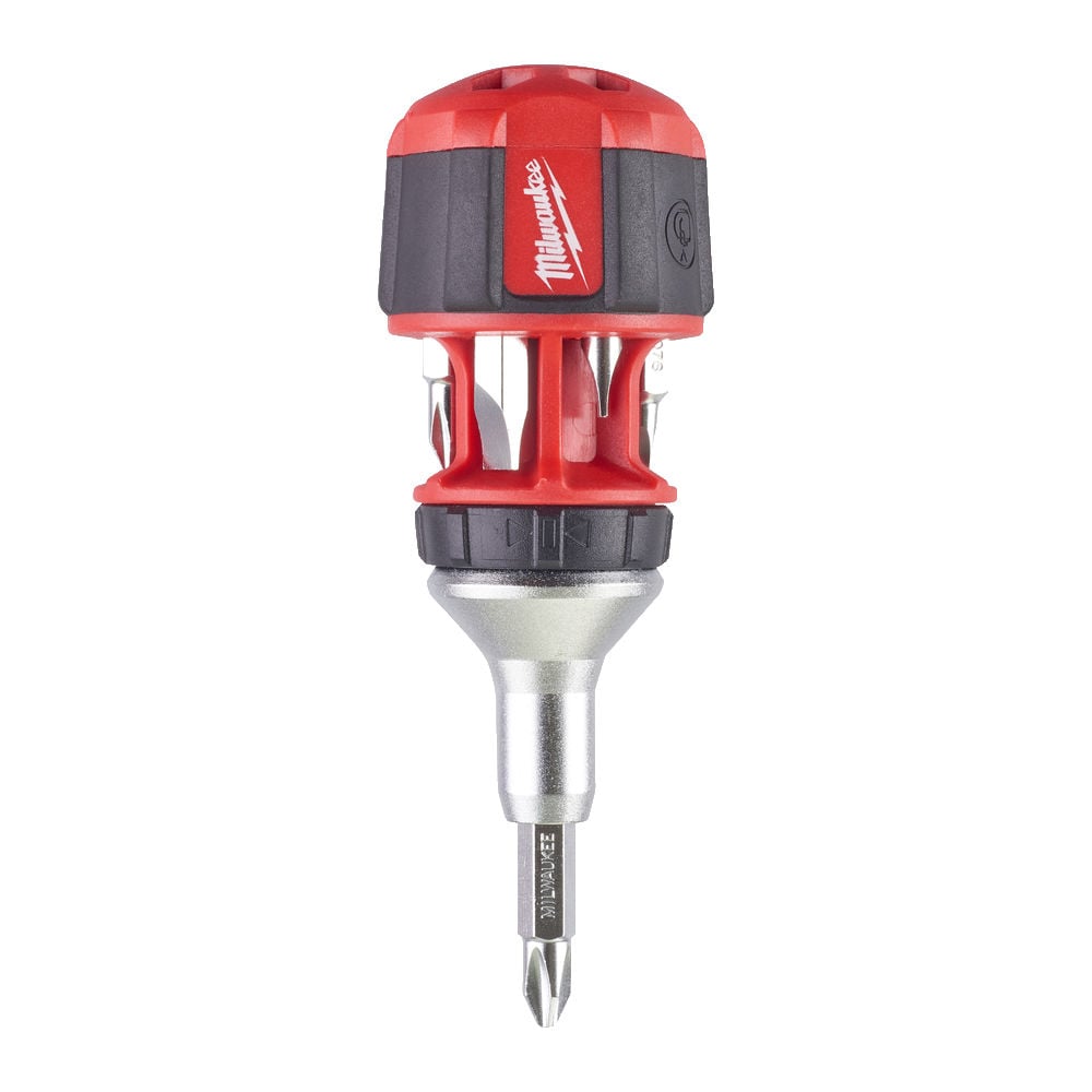 Milwaukee 4932471868 8 In 1 Compact Ratcheting Multi - Bit Screwdriver - 4932471868 - Milwaukee Tools UK - Trade Counter Direct