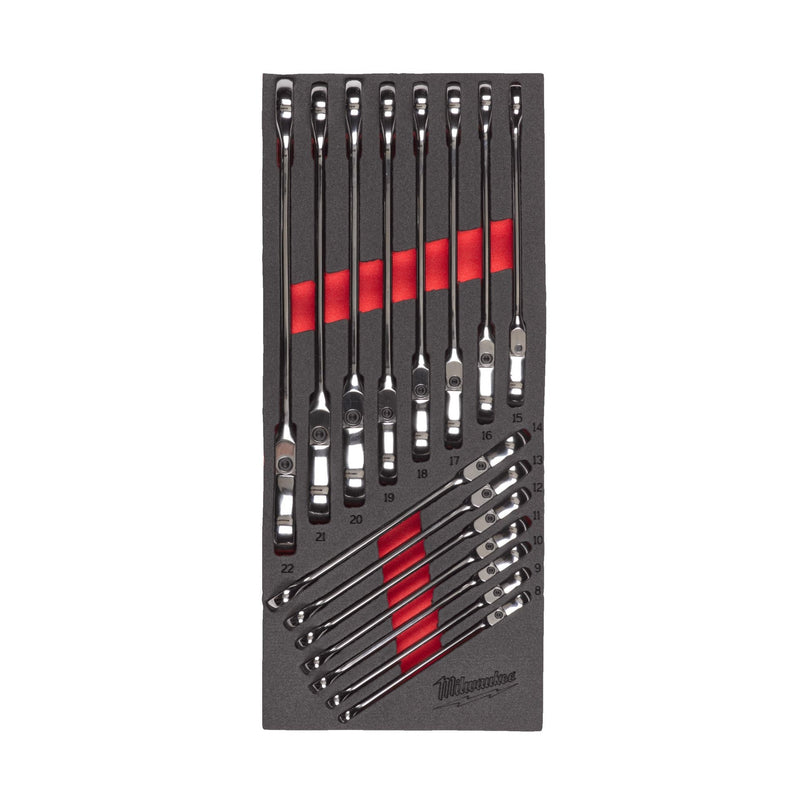 Milwaukee 4932479829 Maxbite Flex Head Spanner Set Foam Insert Maxbite Flex Head Spanner Set Foam Insert - 4932479829 - Milwaukee Tools UK - Trade Counter Direct