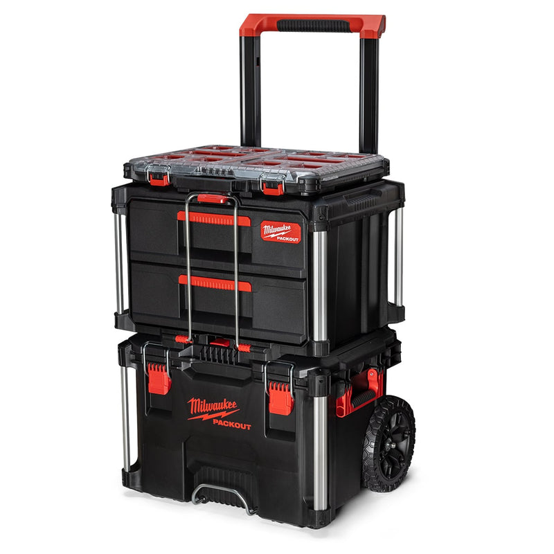 Milwaukee 4932479957 3 Piece Packout Trolley Starter Set - 4932479957 - Milwaukee Tools UK - Trade Counter Direct