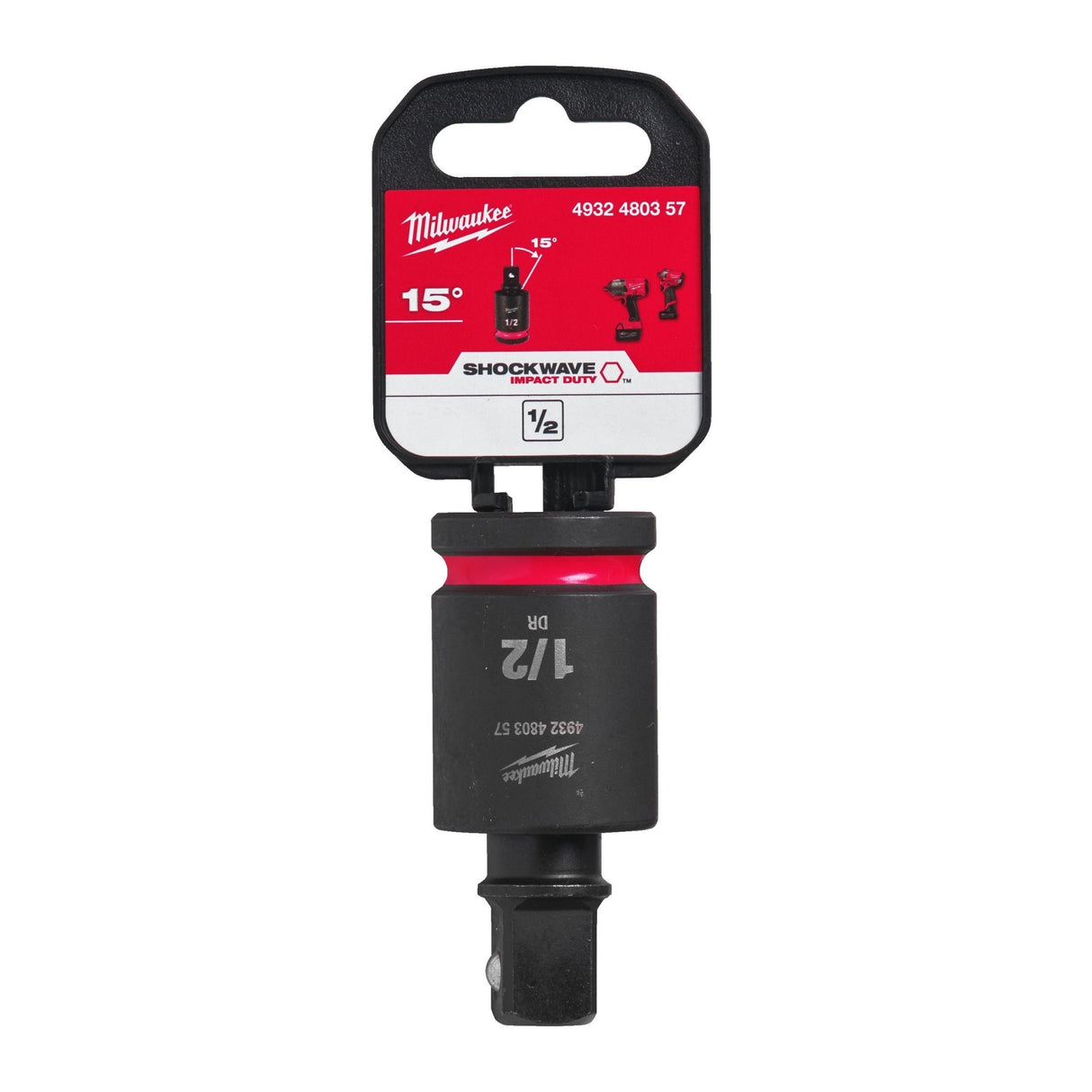 Milwaukee 4932480357 Hex Skt. Univ. Joint Shw 1/2 - 1Pc - 4932480357 - Milwaukee Tools UK - Trade Counter Direct