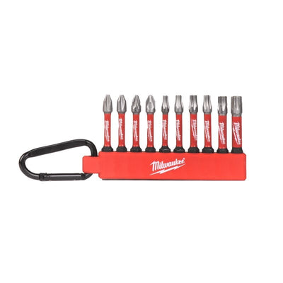 Milwaukee 4932480941 S/Bit ShW CD Carabiner Set - 10pc - 4932480941 - Milwaukee Tools UK - Trade Counter Direct